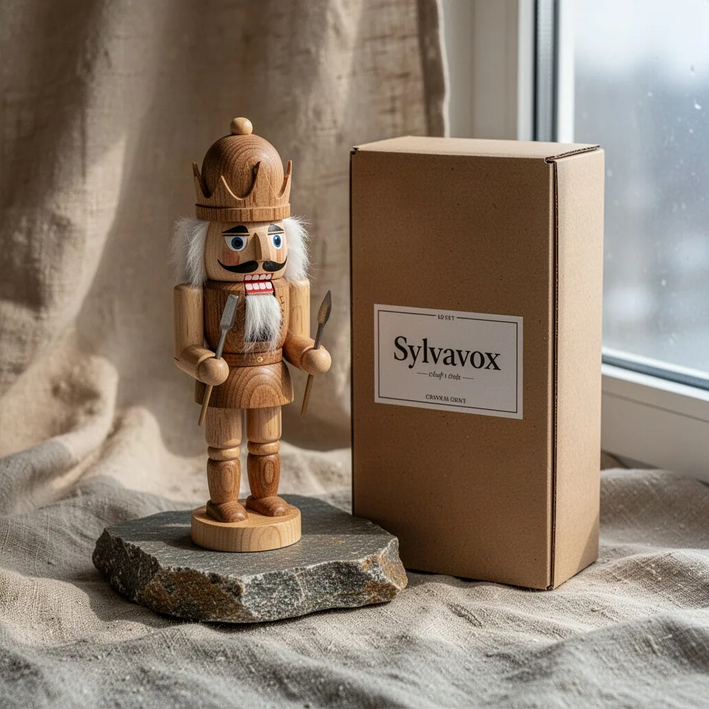 Sylvavox Carved Linden Wood Standing Nutcracker